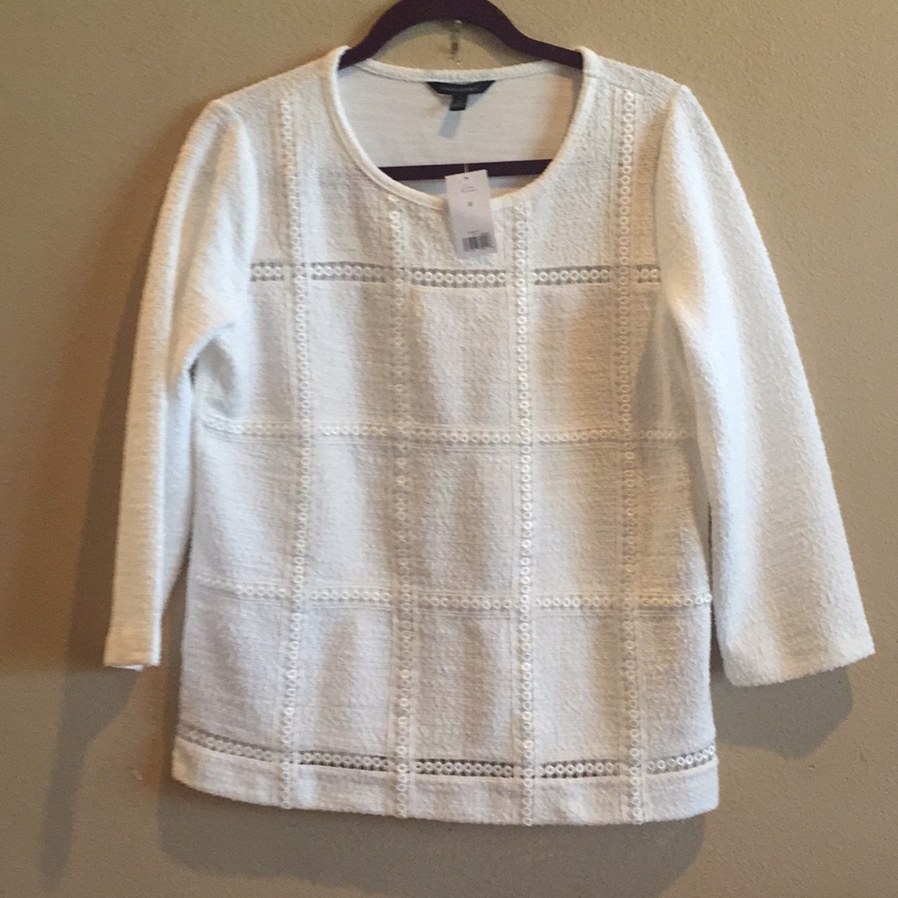 Banana Republic White Top Size Medium